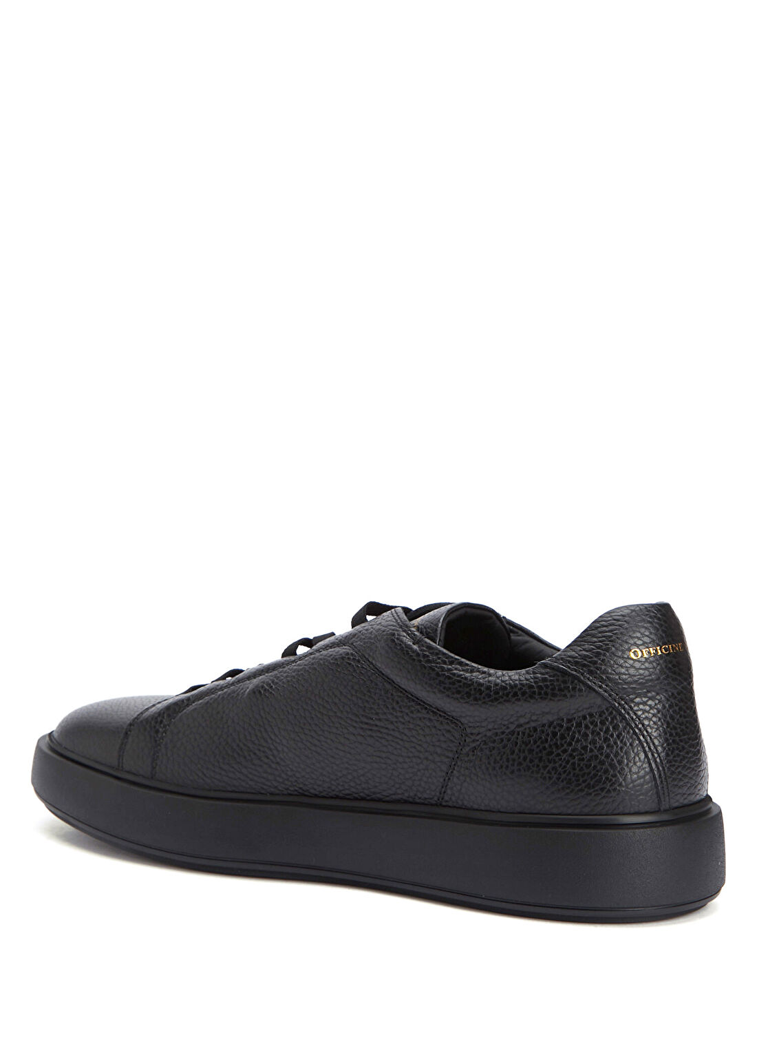 Officine Creative Siyah Erkek Deri Sneaker görsel 3