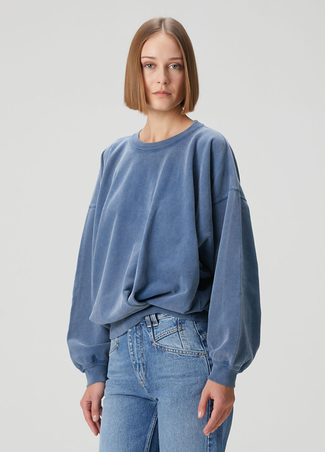 Marant Etoile Sauria Mavi Sweatshirt görsel 3