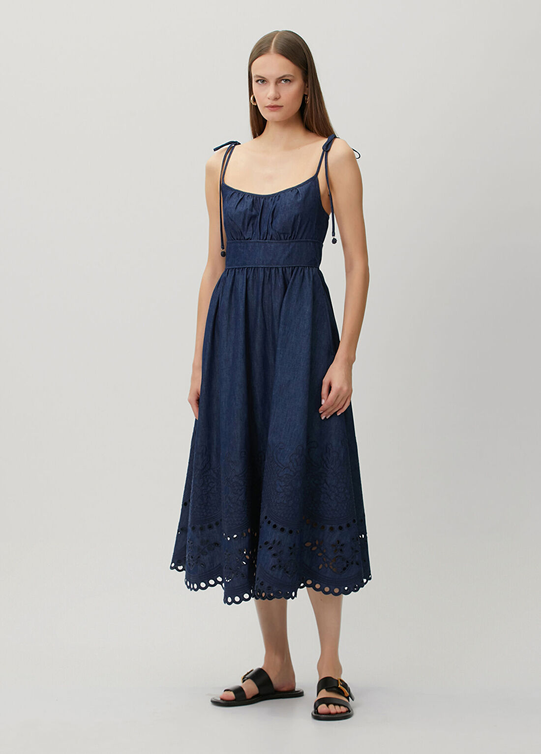 Zimmermann Lacivert Midi Abiye Elbise