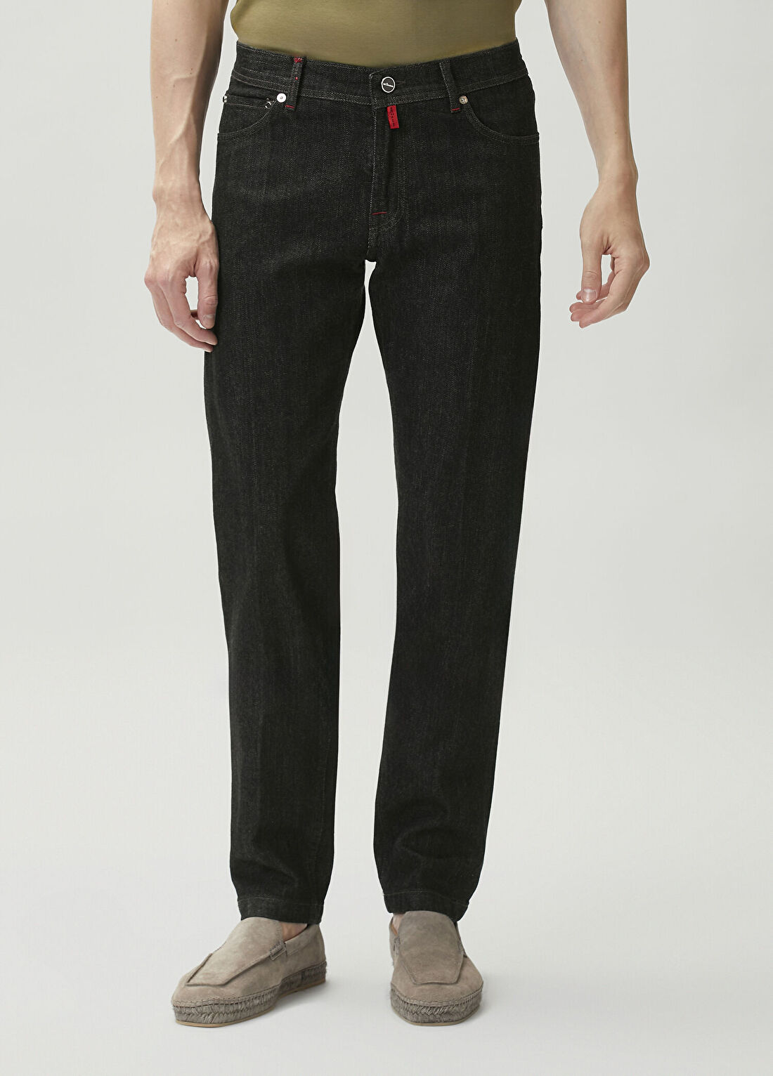 Kiton Siyah Jean Pantolon görsel 2