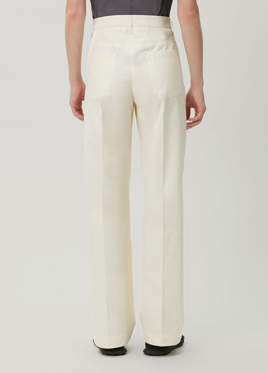 Jil Sander Ekru Pantolon görsel 4