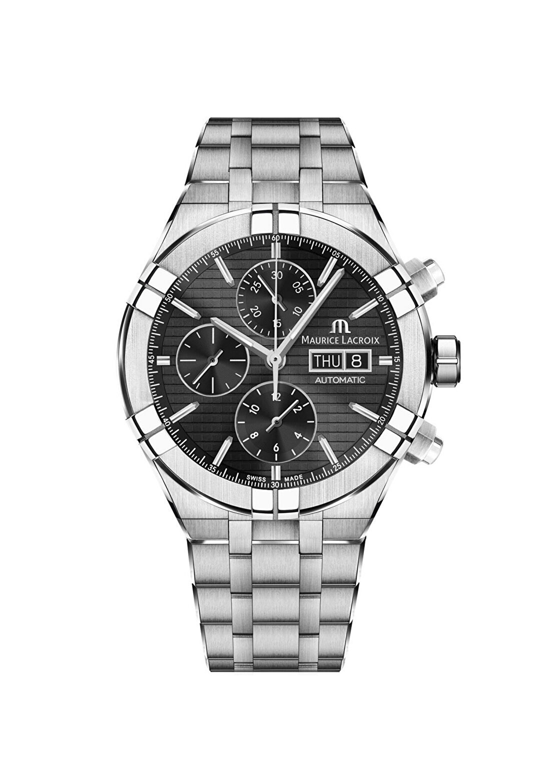Maurice Lacroix ML-AI6038SS002330-1 Metalik Gri Erkek Kol Saati
