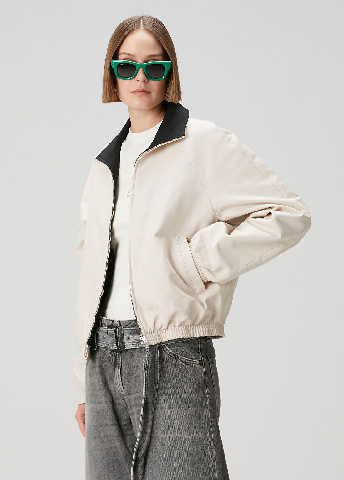 Acne Studios Regular Fit Açık Bej Ceket