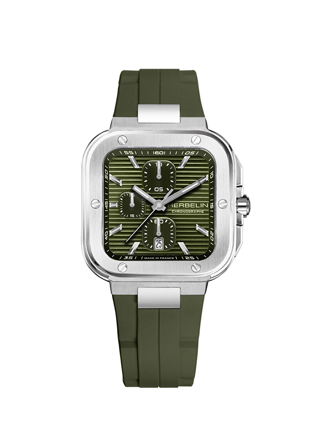 Herbelin Cap Camarat Square Chronograph 35646A116CK Çelik Erkek Kol Saati