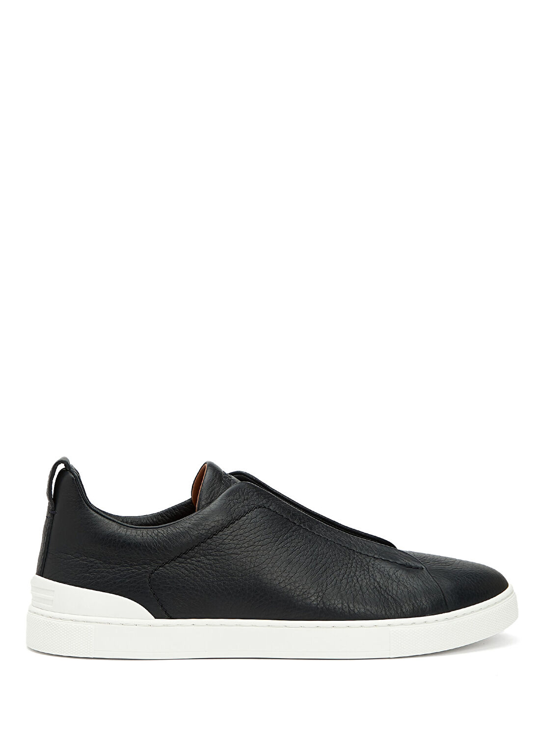Zegna Lacivert Erkek Deri Sneaker