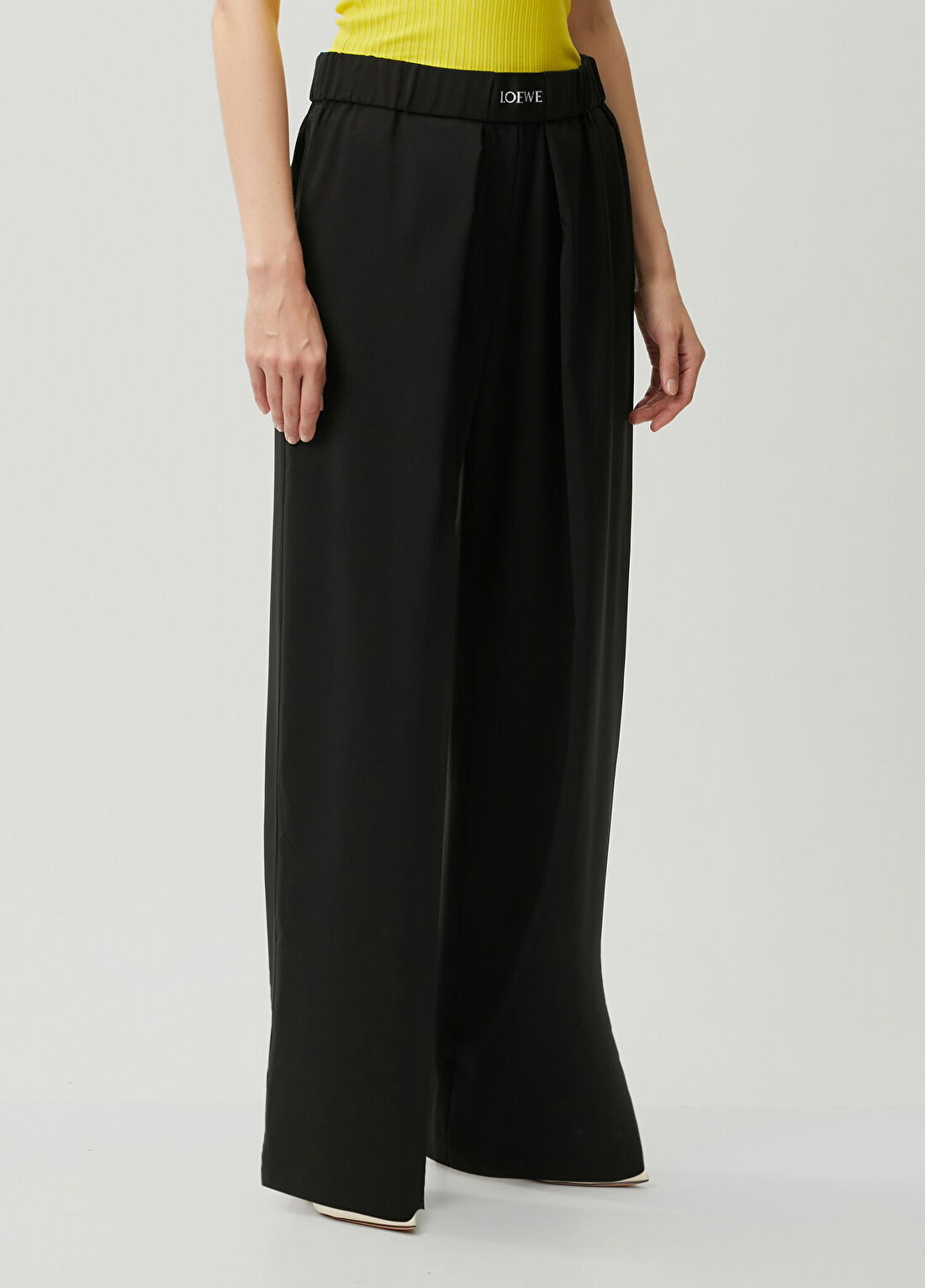 Loewe Regular Fit Siyah Yün Pantolon görsel 3