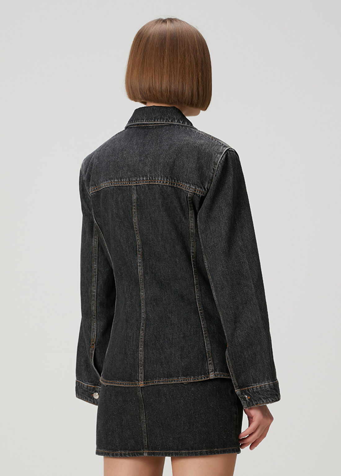 IRO Iloan Koyu Lacivert Denim Ceket görsel 4