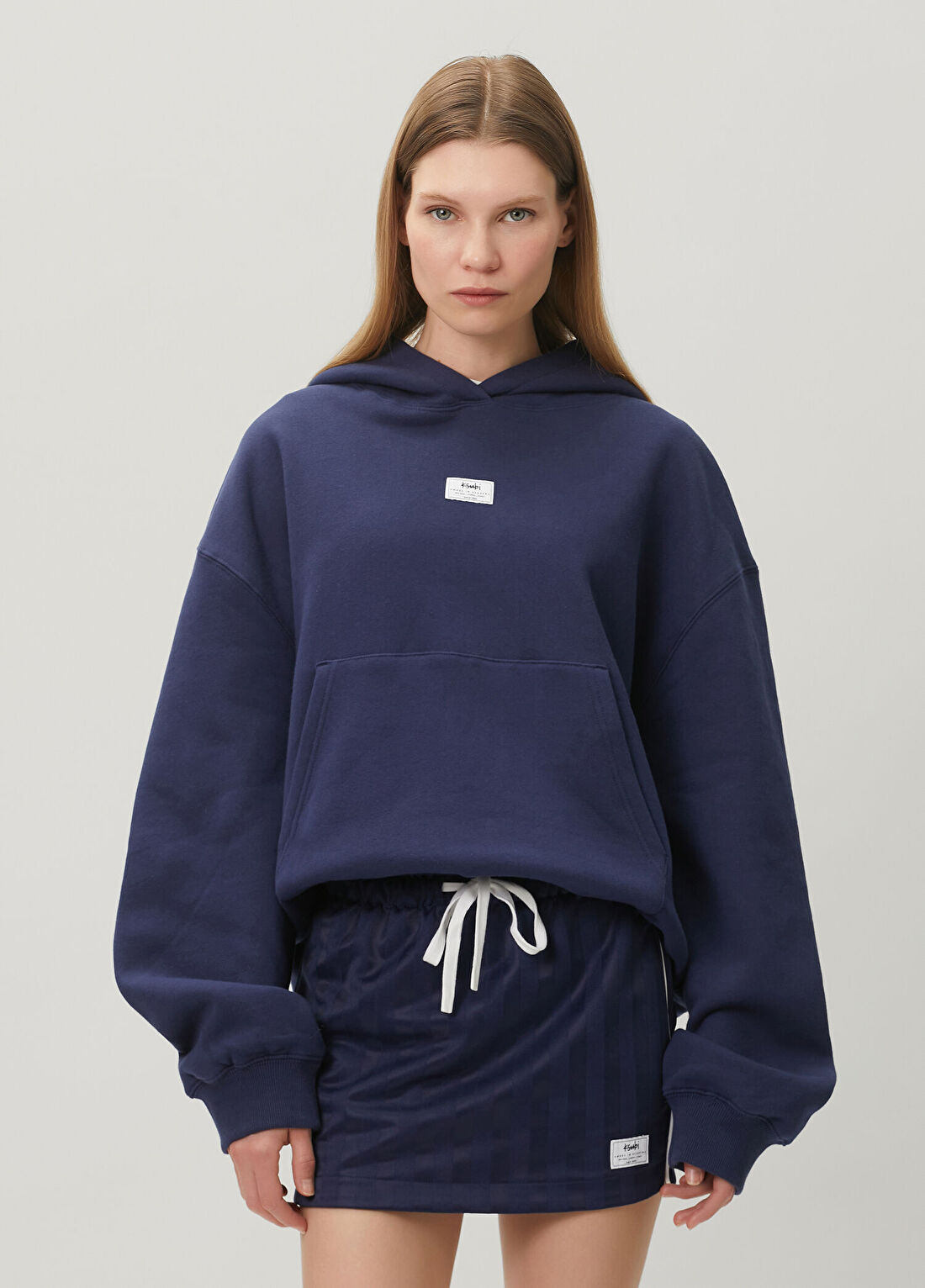 KSUBI Slouch Lacivert Kapüşonlu Sweatshirt