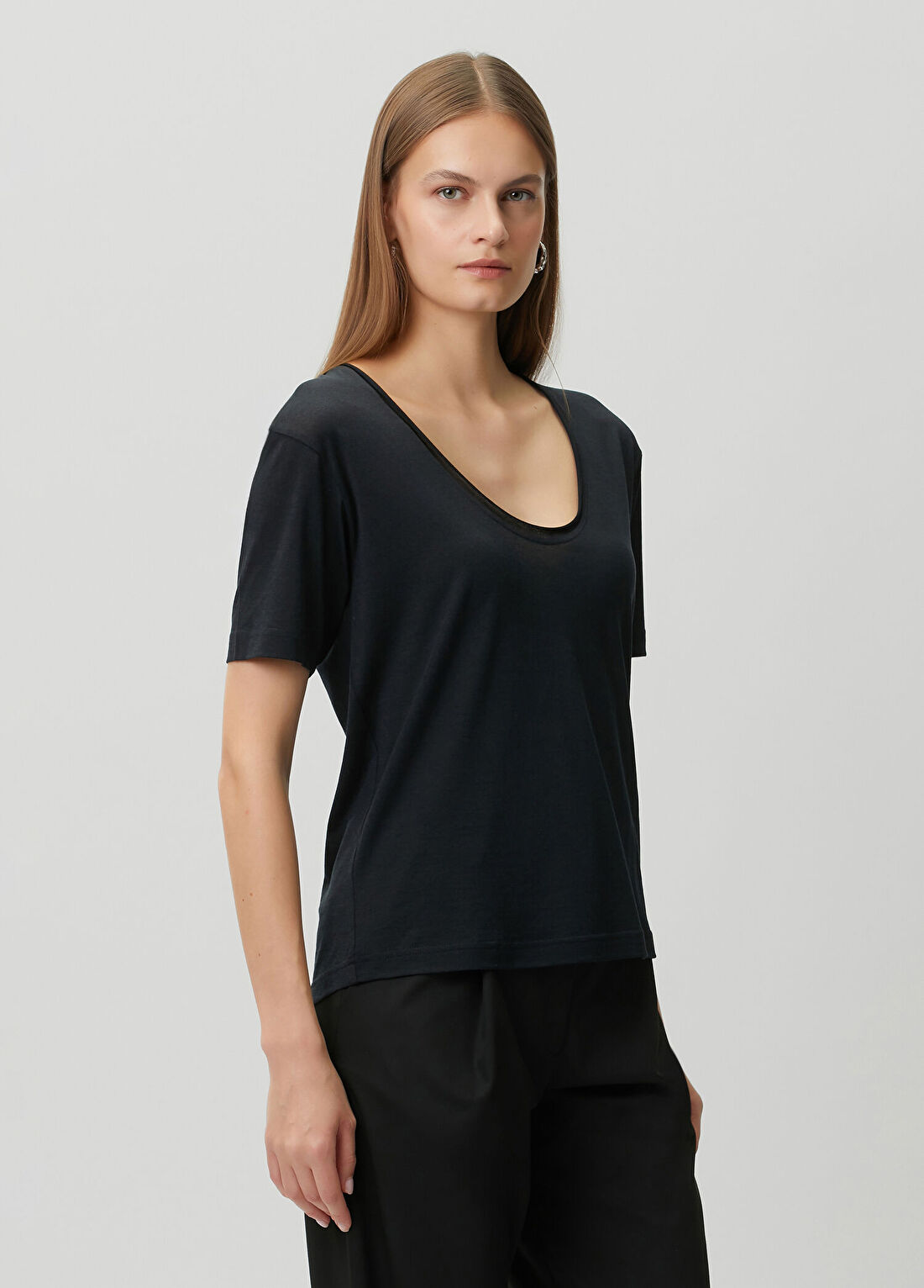 Toteme Siyah T-shirt görsel 3