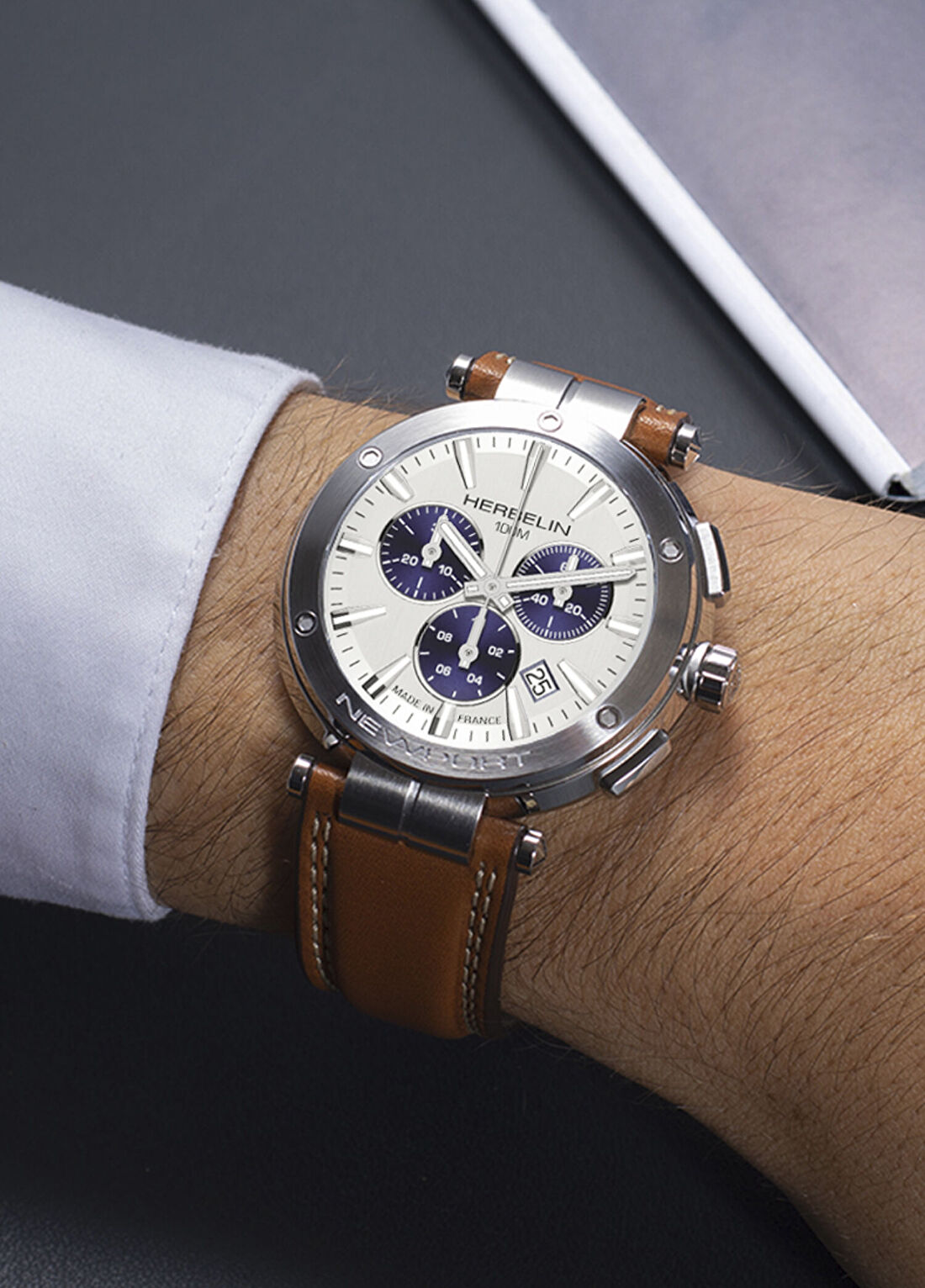 Herbelin Newport Chrono 37688A42GD Çelik Erkek Kol Saati görsel 2