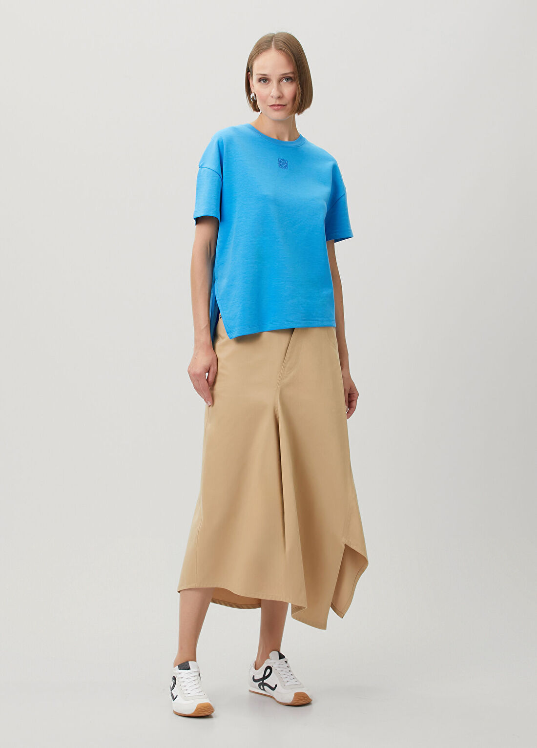 Loewe Mavi Asimetrik T-shirt görsel 2