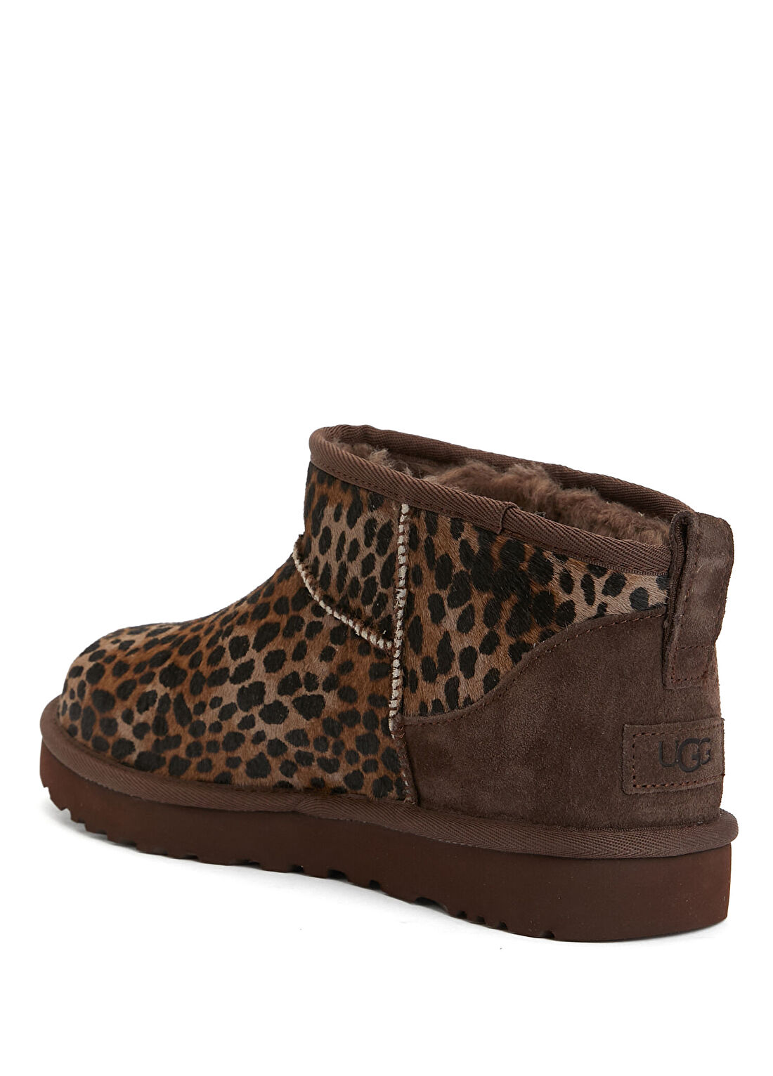 Ugg Classic Ultra Mini Leopar Desenli Kadın Süet Bot görsel 3
