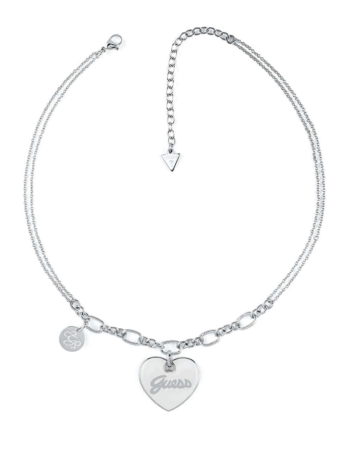 Guess JGUJUBN05148JWRHWHTU Kalpli Metalik Gri Çelik Kadın Kolye