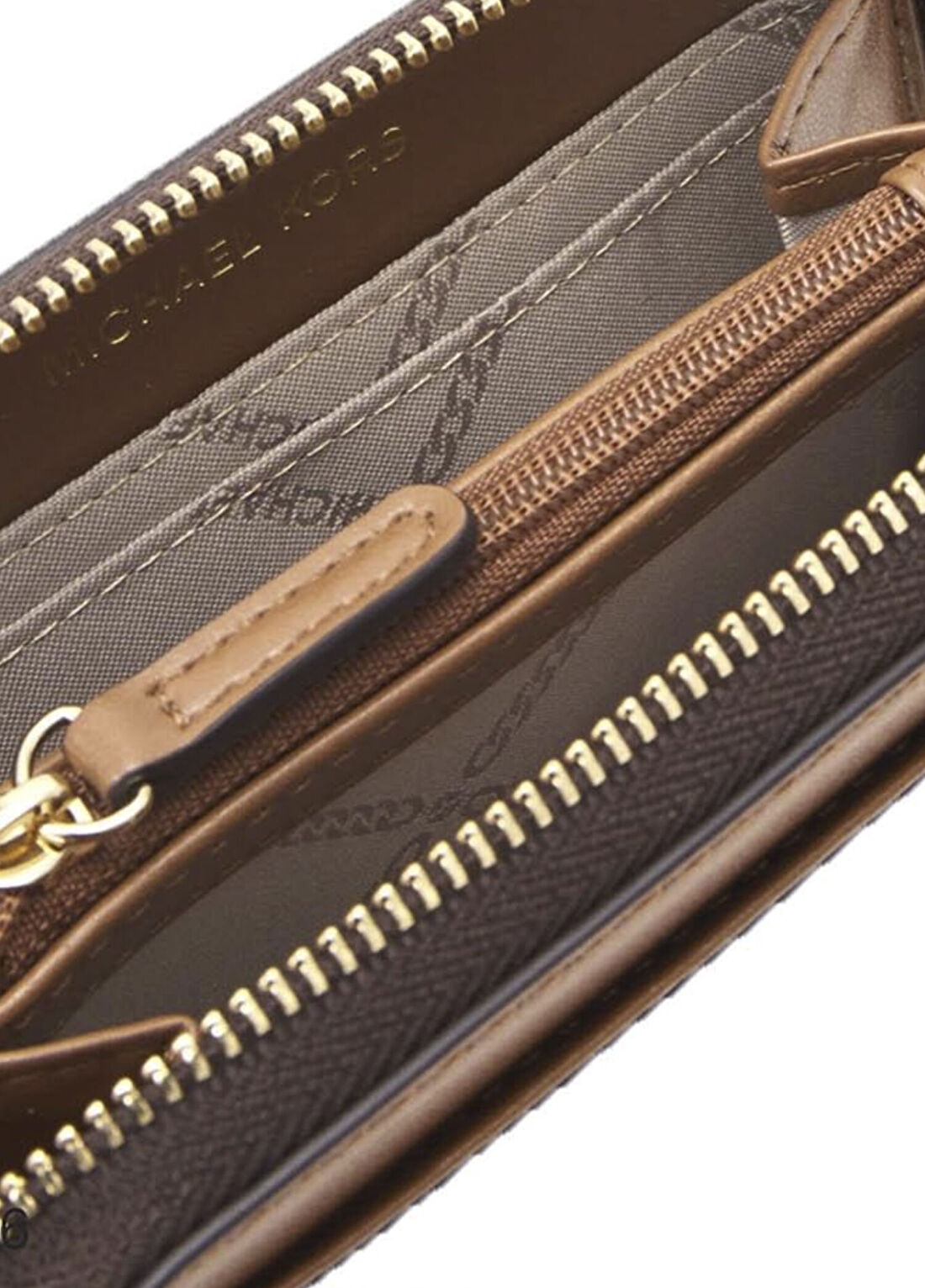 Michael Michael Kors Jet Set Small Kahve Taba Kadın Kartlık görsel 3