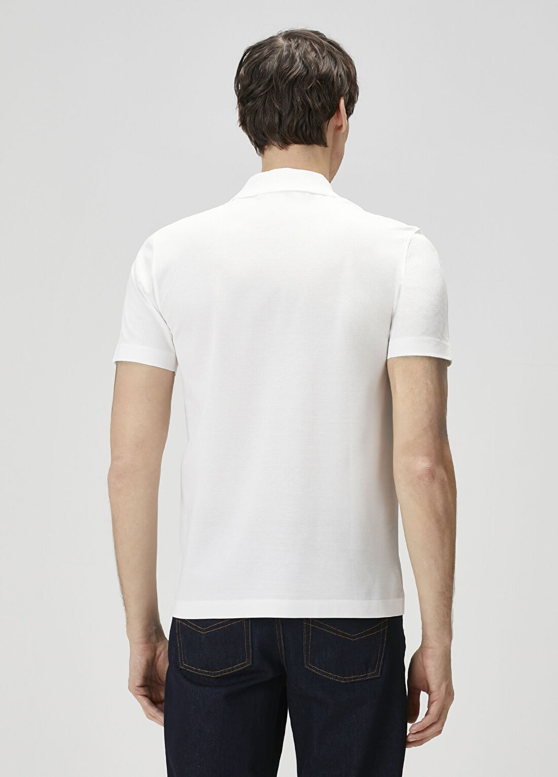 Ferragamo Beyaz Polo Yaka T-shirt görsel 4