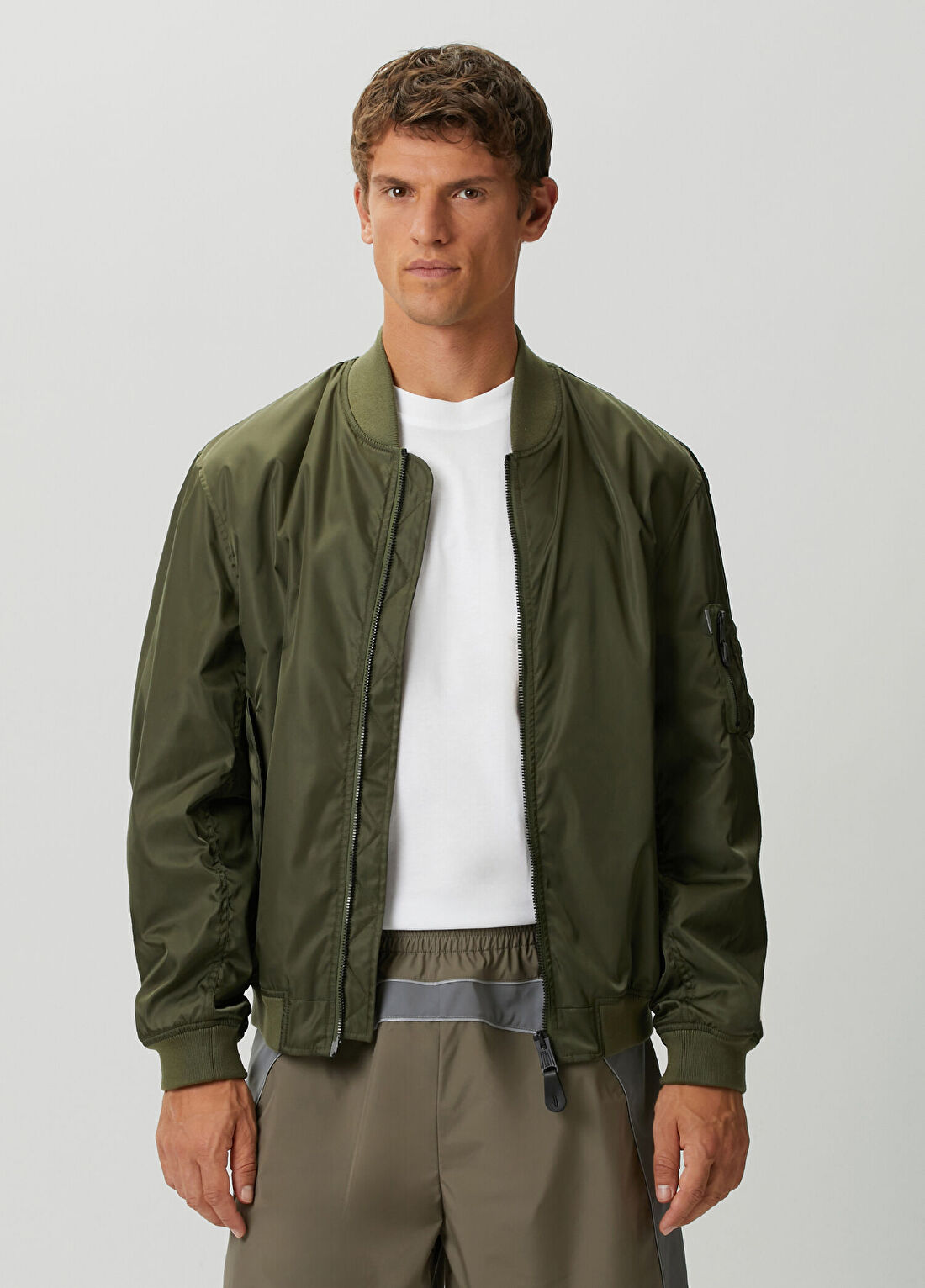 Balenciaga Haki Bomber Classic Oversized Mont