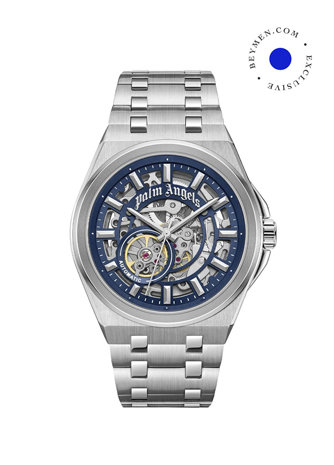 Palm Angels PMWGL0000502 Metalik Gri Çelik Erkek Kol Saati