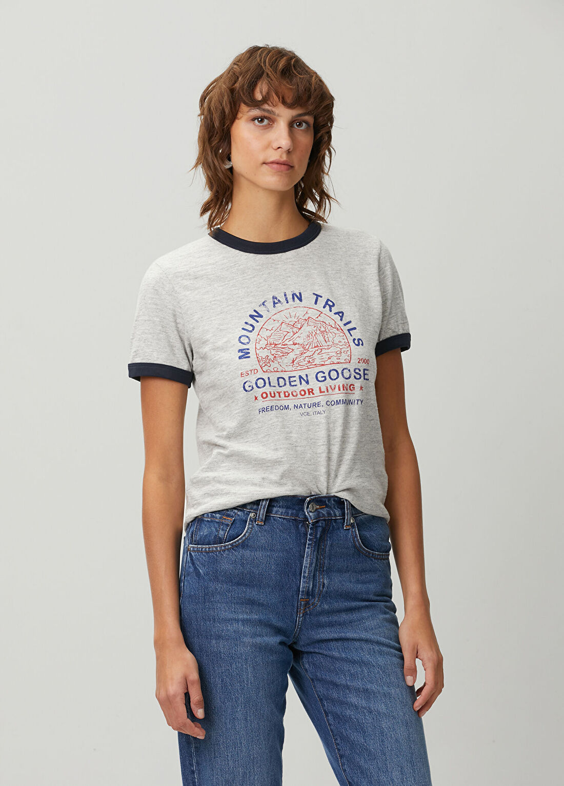 Golden Goose Gri T-shirt