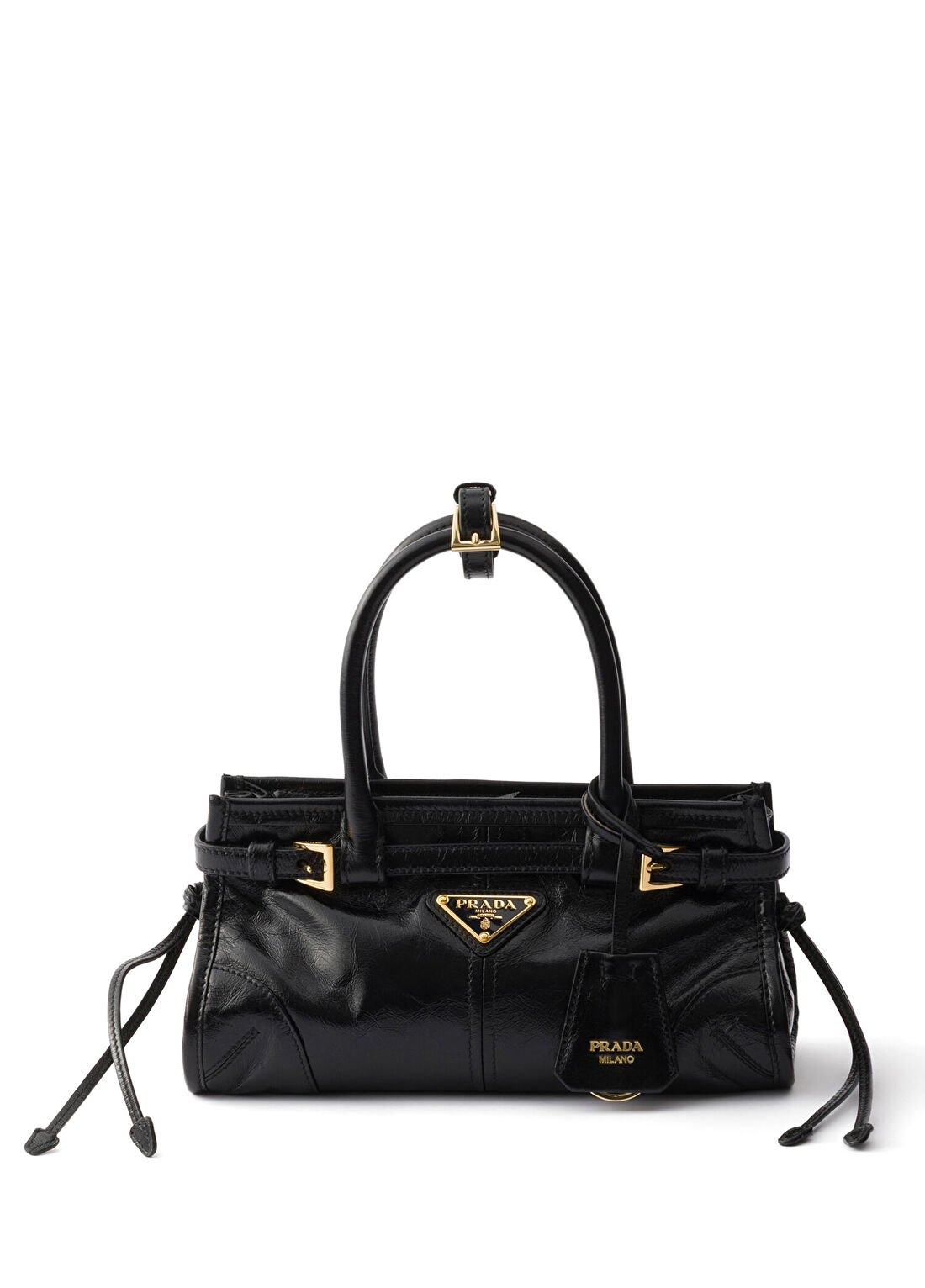 Prada Bonnie Siyah Deri Kadın Mini El Çantası
