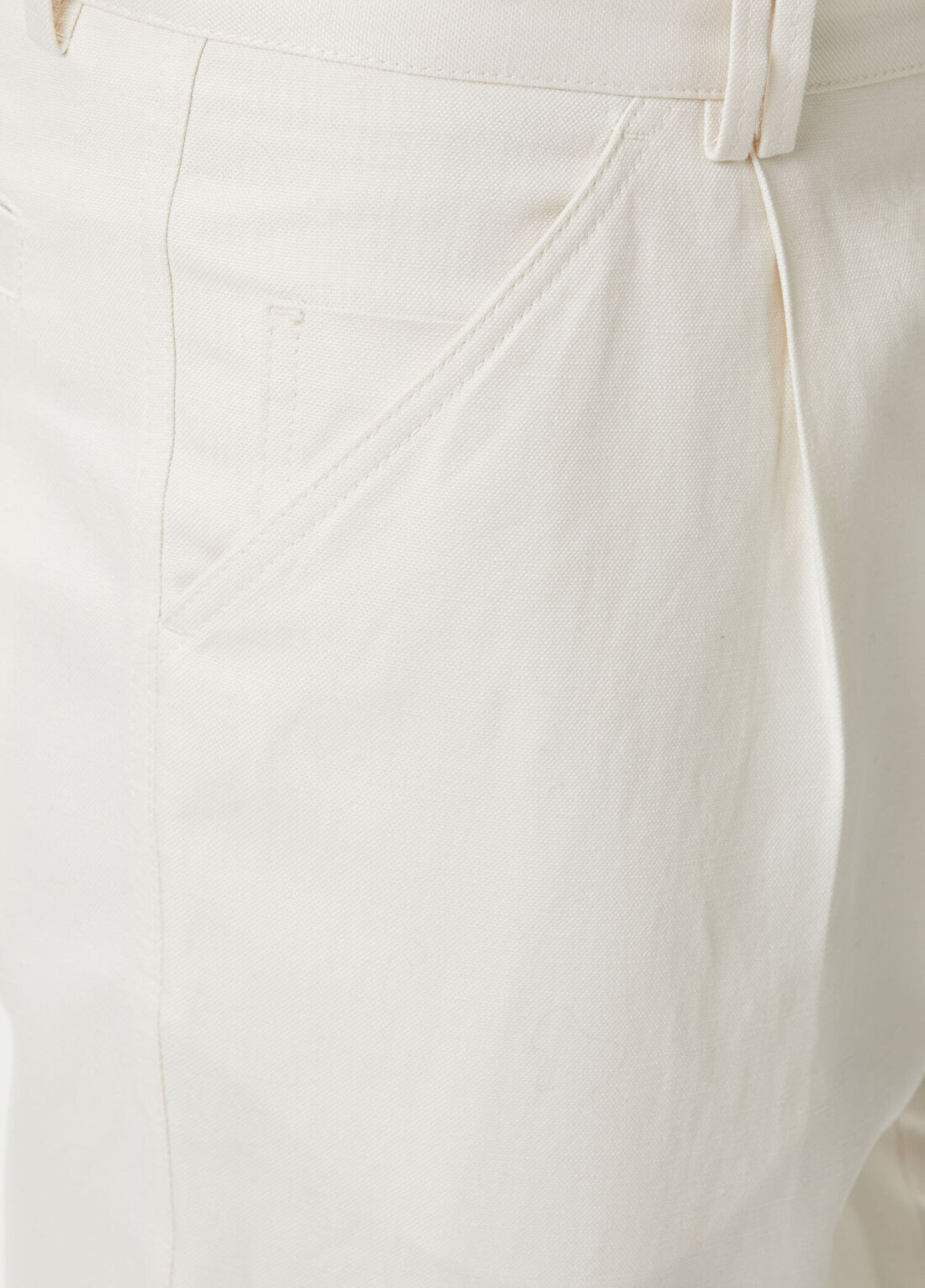 Brunello Cucinelli Beyaz Pilili Pantolon görsel 4