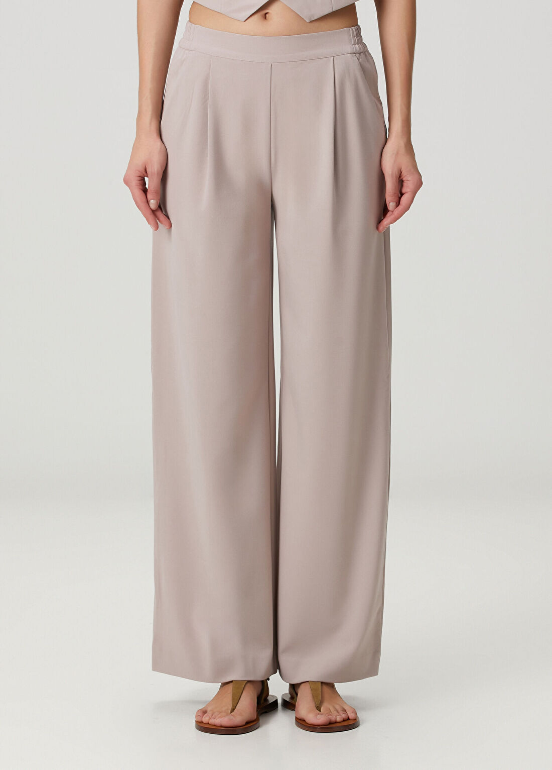 AllSaints Aleida Lila Pantolon görsel 2