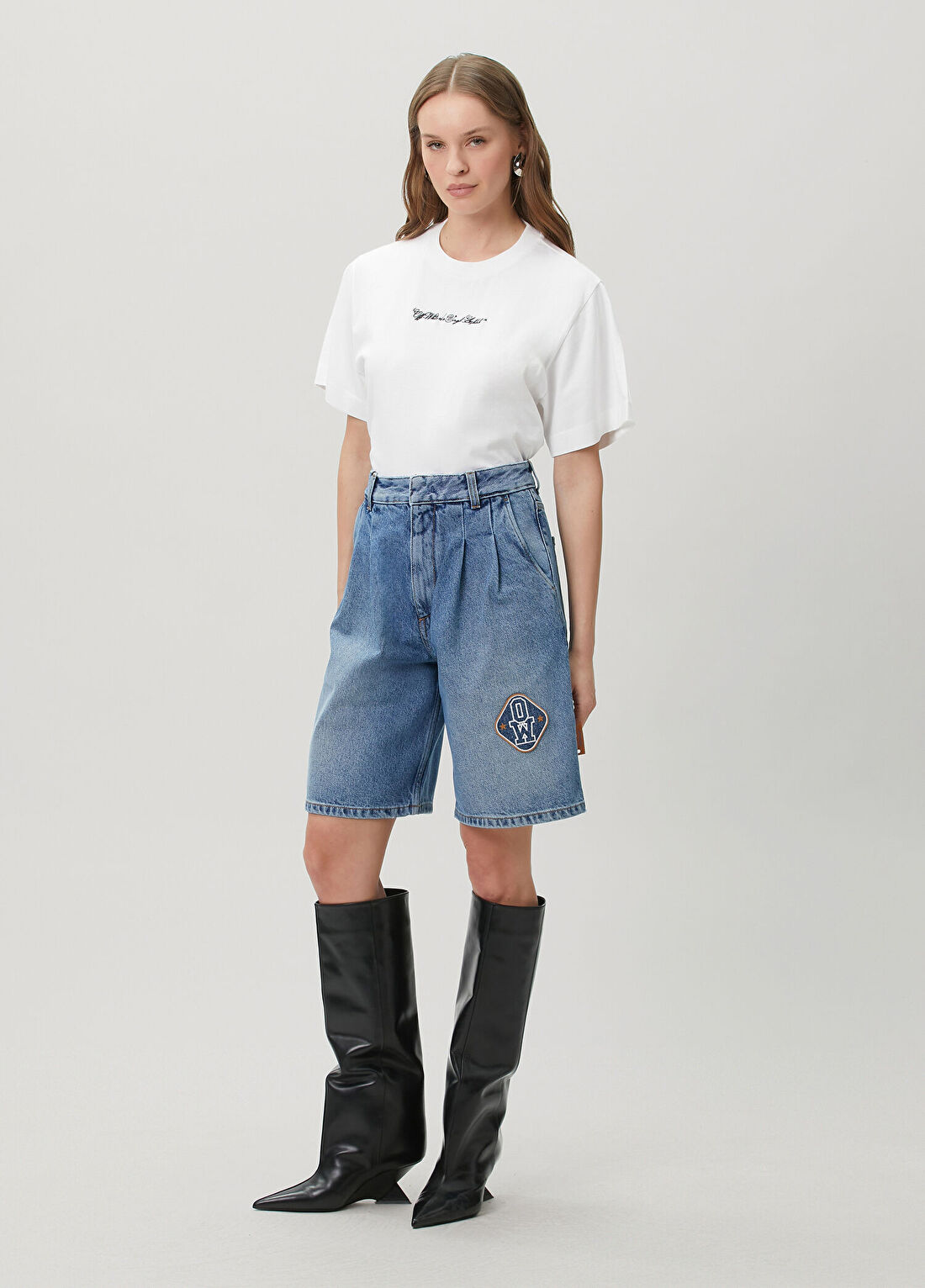 Off-White Mavi Denim Şort