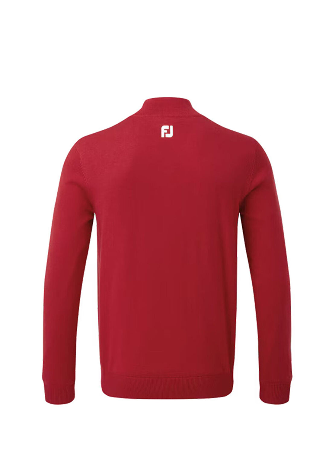 FootJoy Yün Karışımı Yarım Fermuarlı Astarlı Golf Kazağı Kırmızı 90213 görsel 2