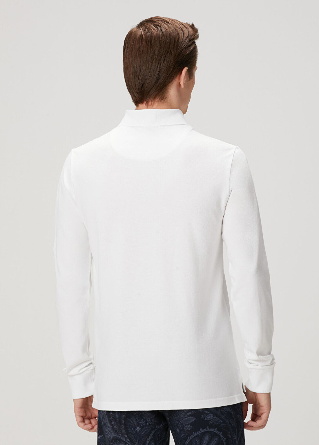 Etro Beyaz Polo Yaka Sweatshirt görsel 4