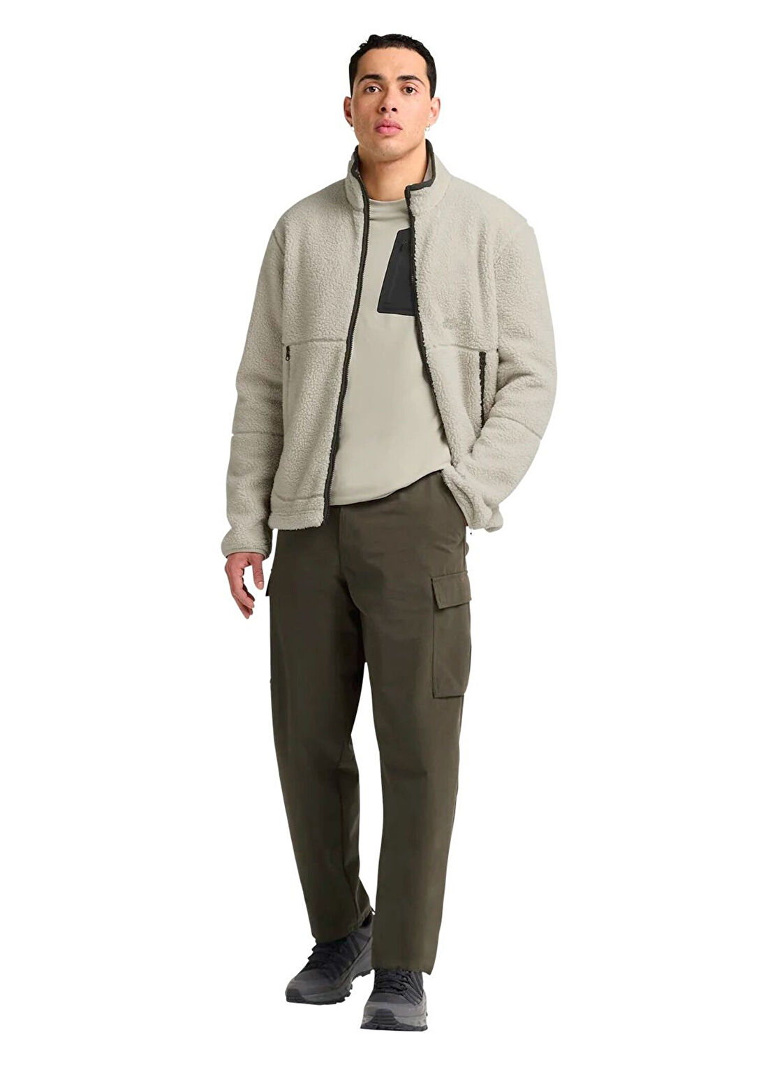 Jack Wolfskin Yuma Haki Düz Paça Erkek Outdoor Kargo Pantolon