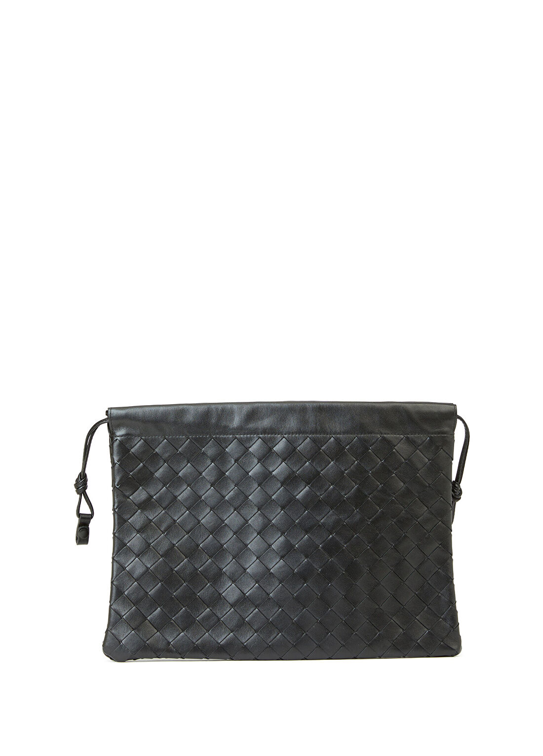 Bottega Veneta Siyah Örgü Dokulu Kadın Deri Çanta
