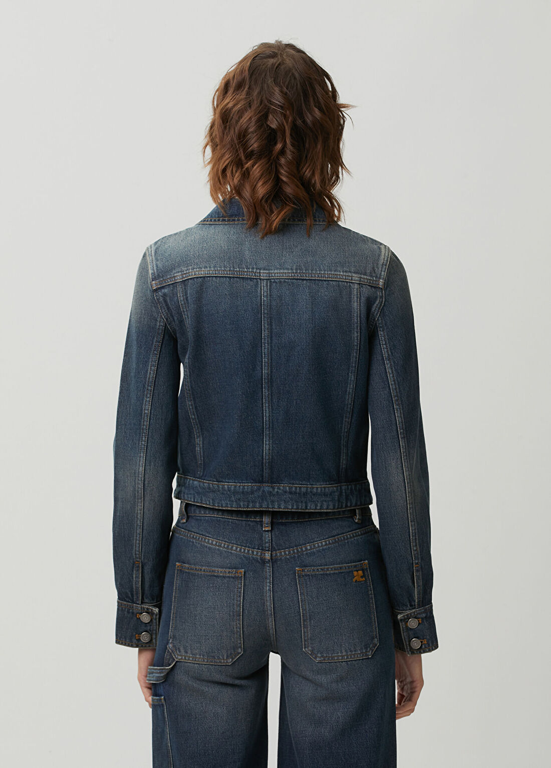 Courreges Reedition Mavi Denim Ceket görsel 4