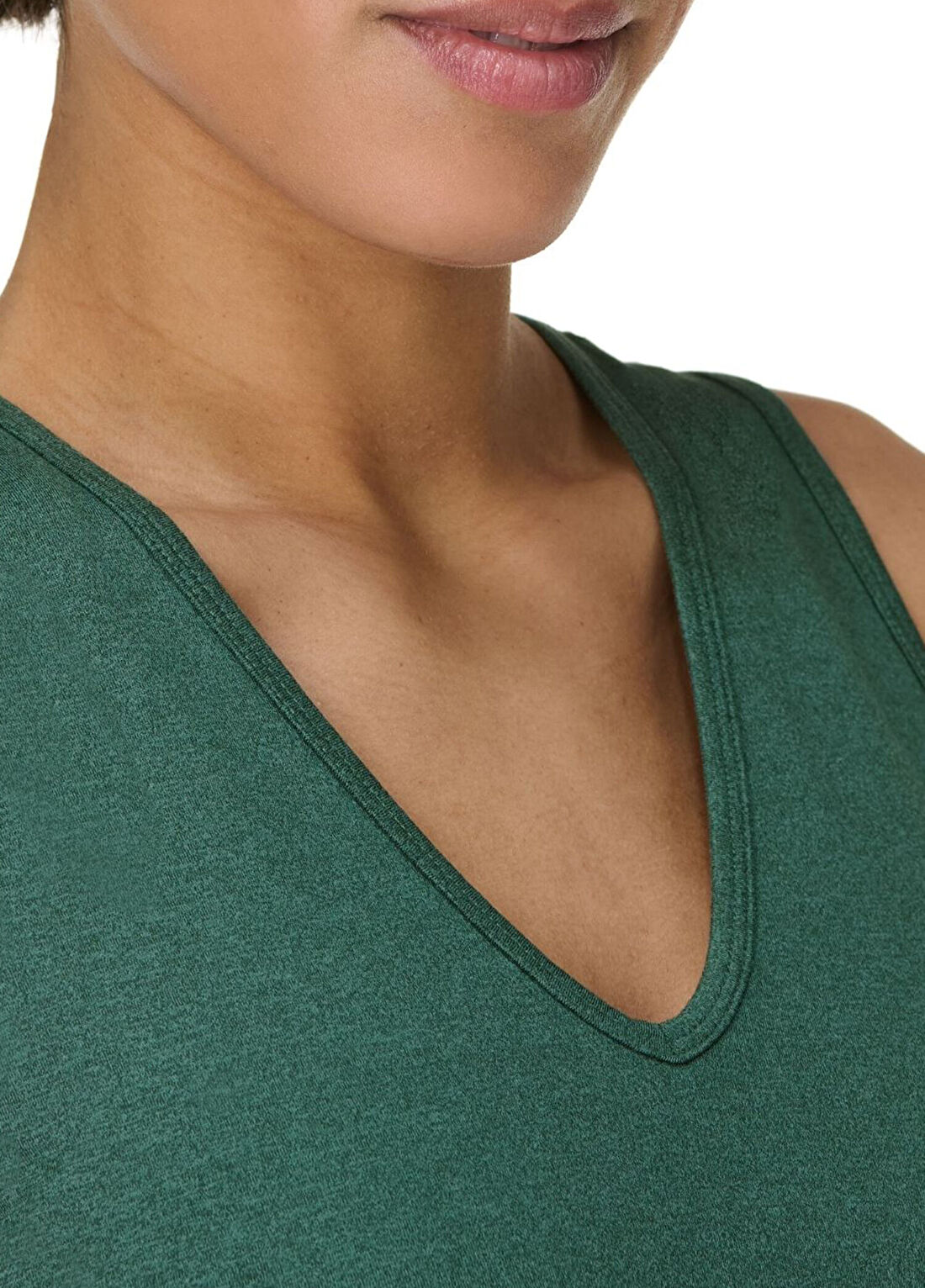Sweaty Betty Gaia V-Neck Yeşil Tank Kadın Spor Atlet görsel 3