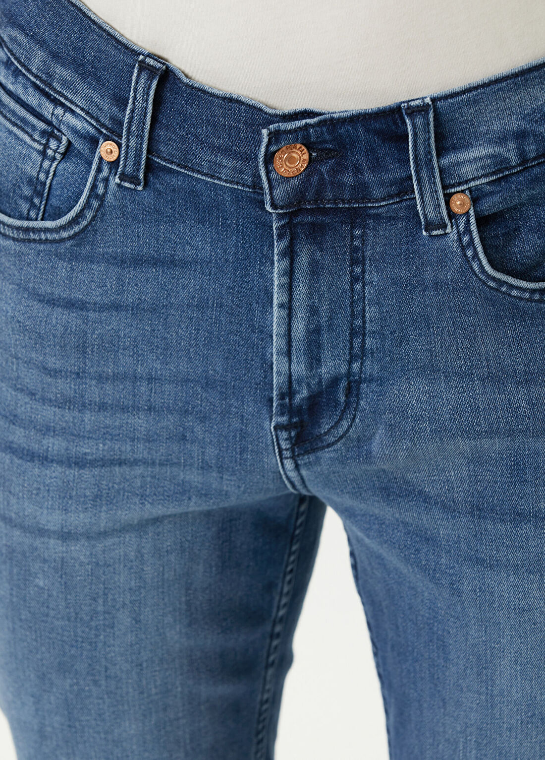 7 For All Mankind Slimmy Açık Mavi Jean Pantolon görsel 4