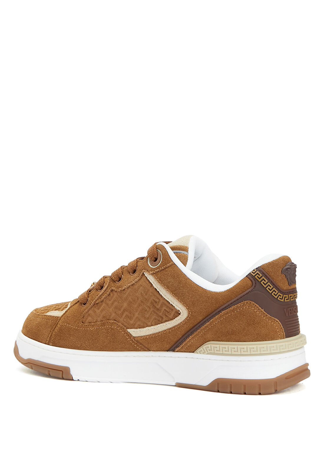 Versace Biggie Bej Erkek Süet Sneaker görsel 3