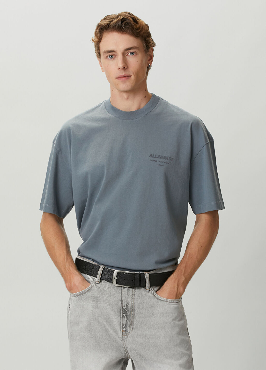 AllSaints Xander Mavi T-shirt