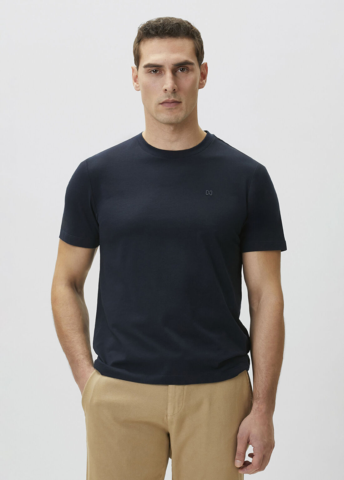 Network Lacivert Basic T-shirt görsel 2