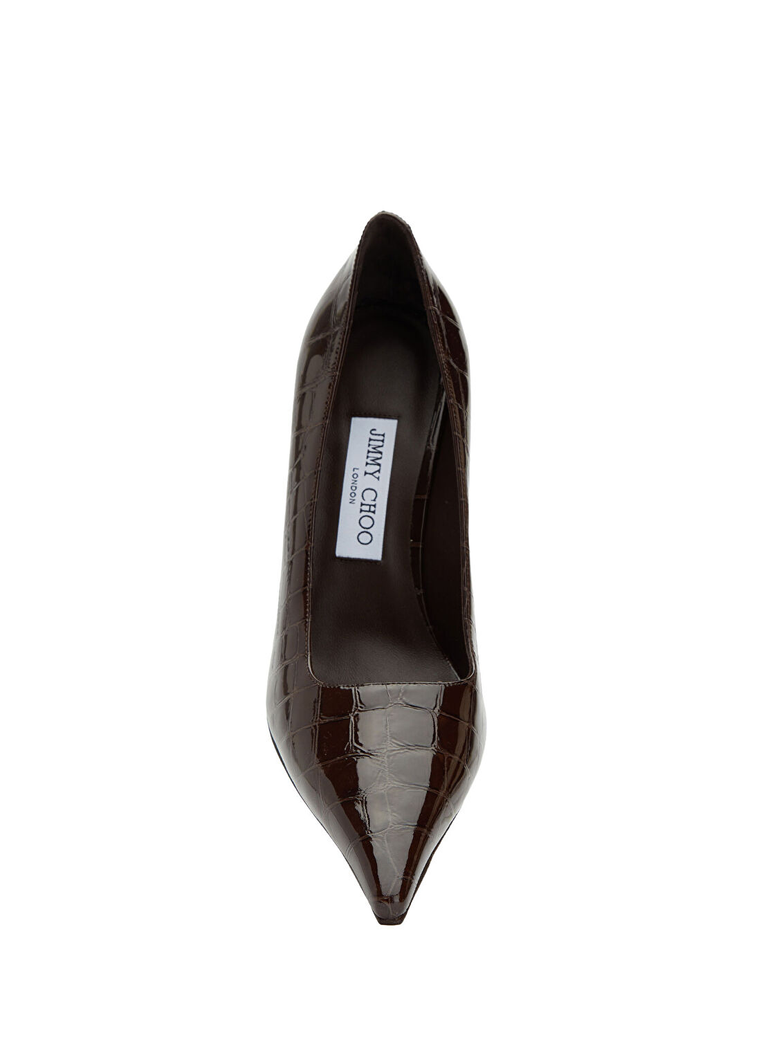 Jimmy Choo Ixia Kahverengi Rugan Deri Stiletto görsel 4