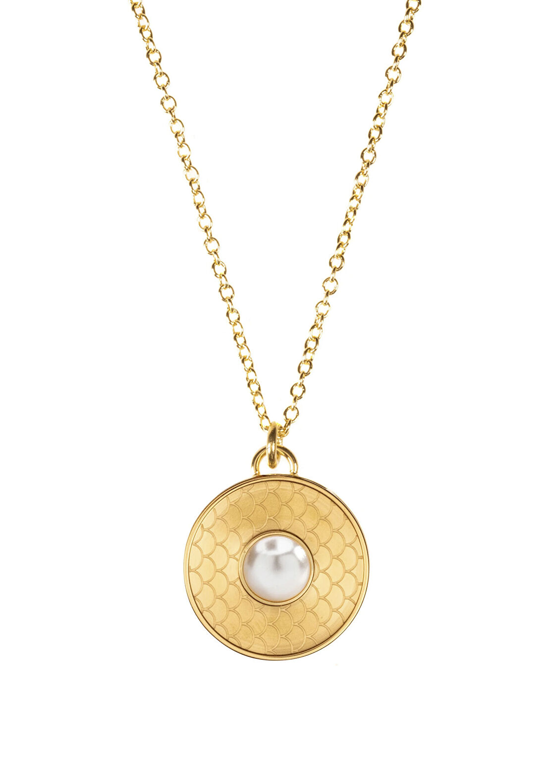 Halcyon Days Salamander Cabochon Pearl Gold 18 Ayar Altın Kaplama Kadın Kolye