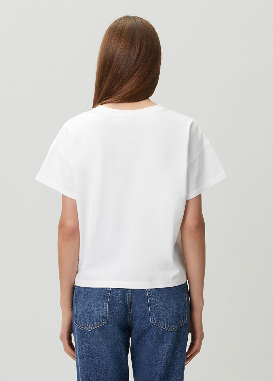 Rag&Bone Kelly Boxy Beyaz T-shirt görsel 4