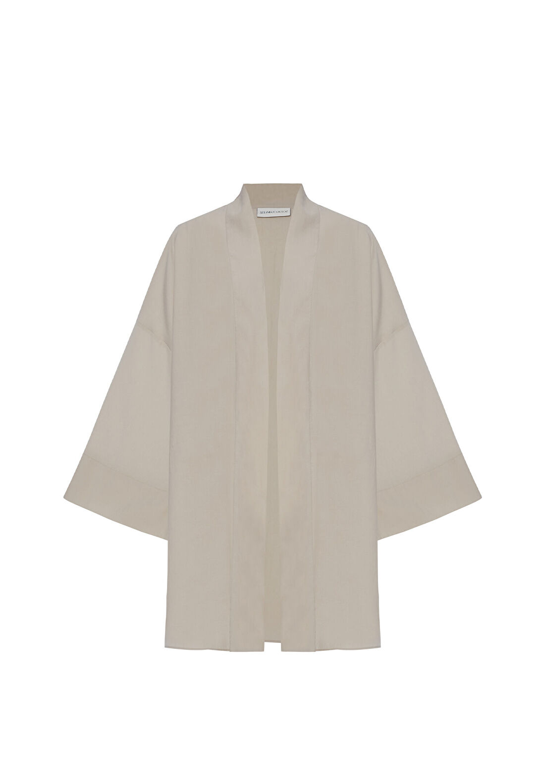 Selin Küçüksöz The Elegant Krem Rengi Kadın Kısa Kimono