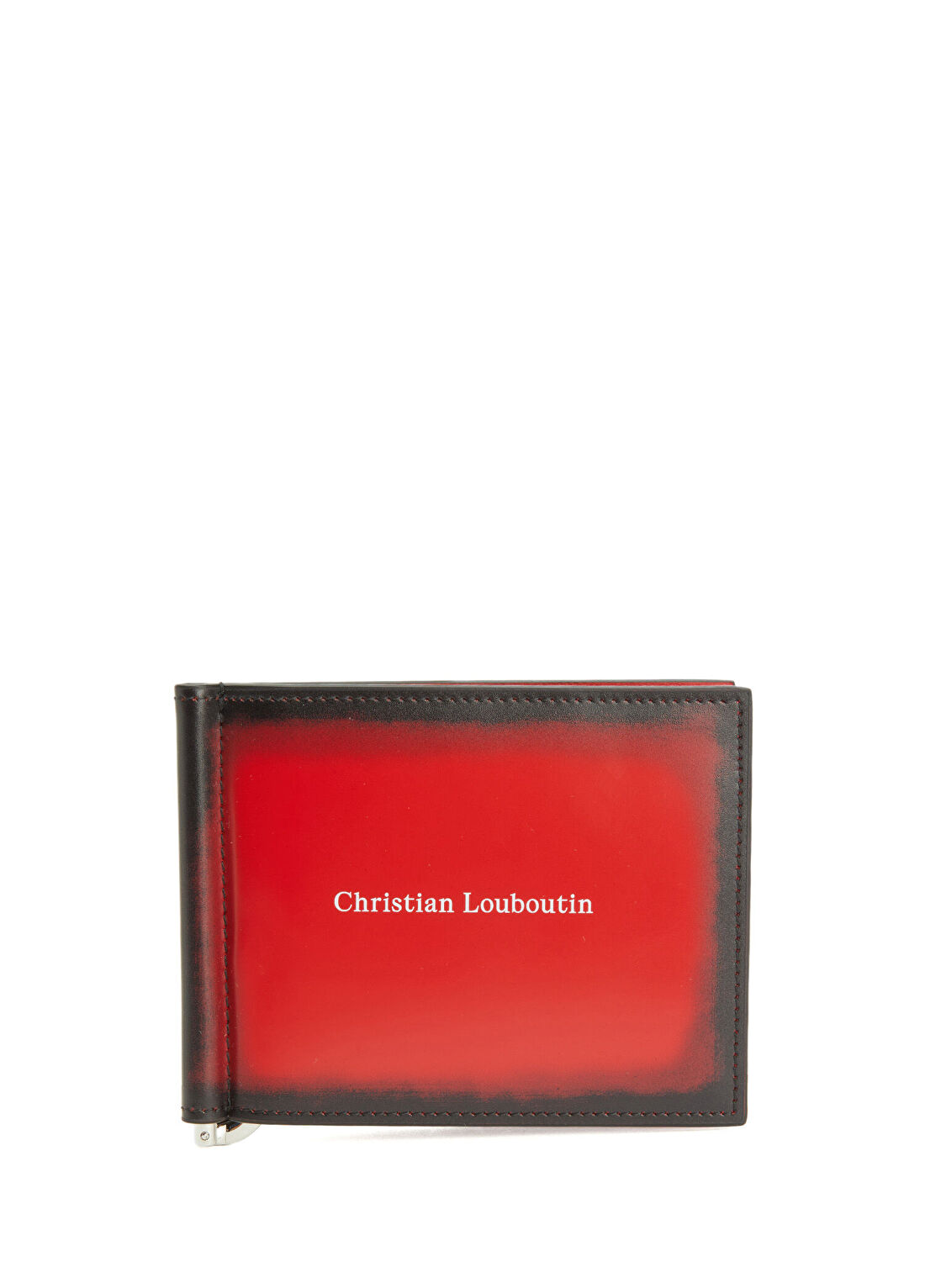 Christian Louboutin Canopy Kırmızı Siyah Erkek Deri Cüzdan