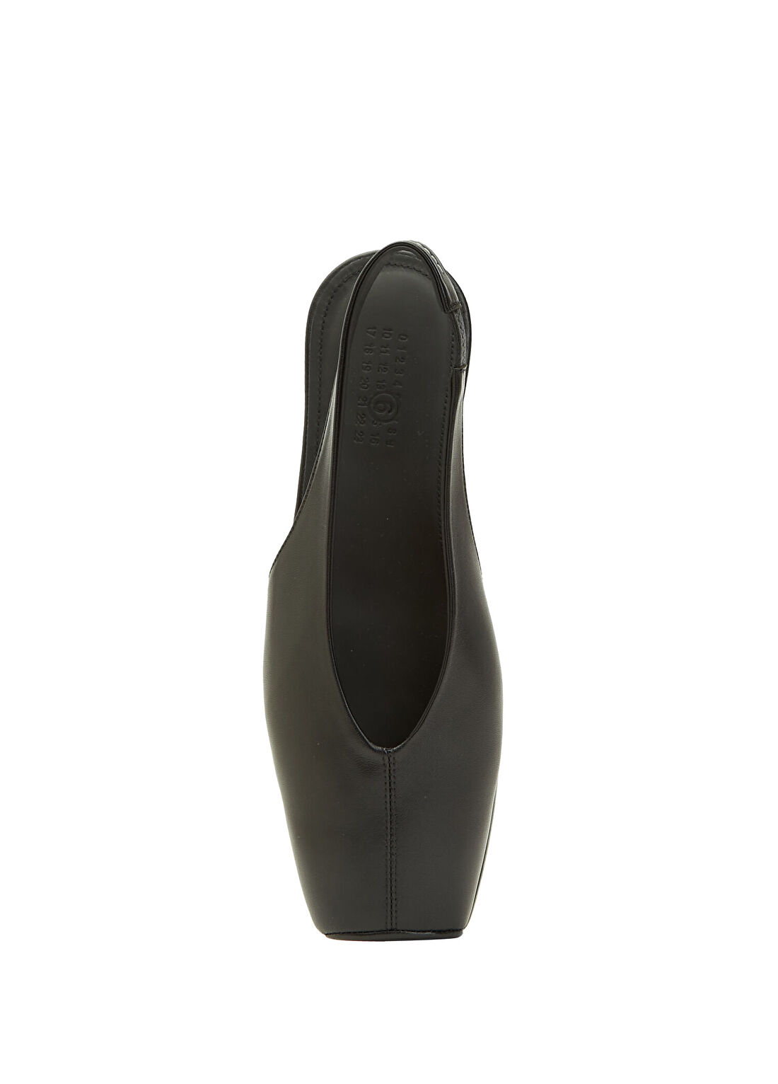 MM6 Maison Margiela Siyah Deri Babet görsel 4