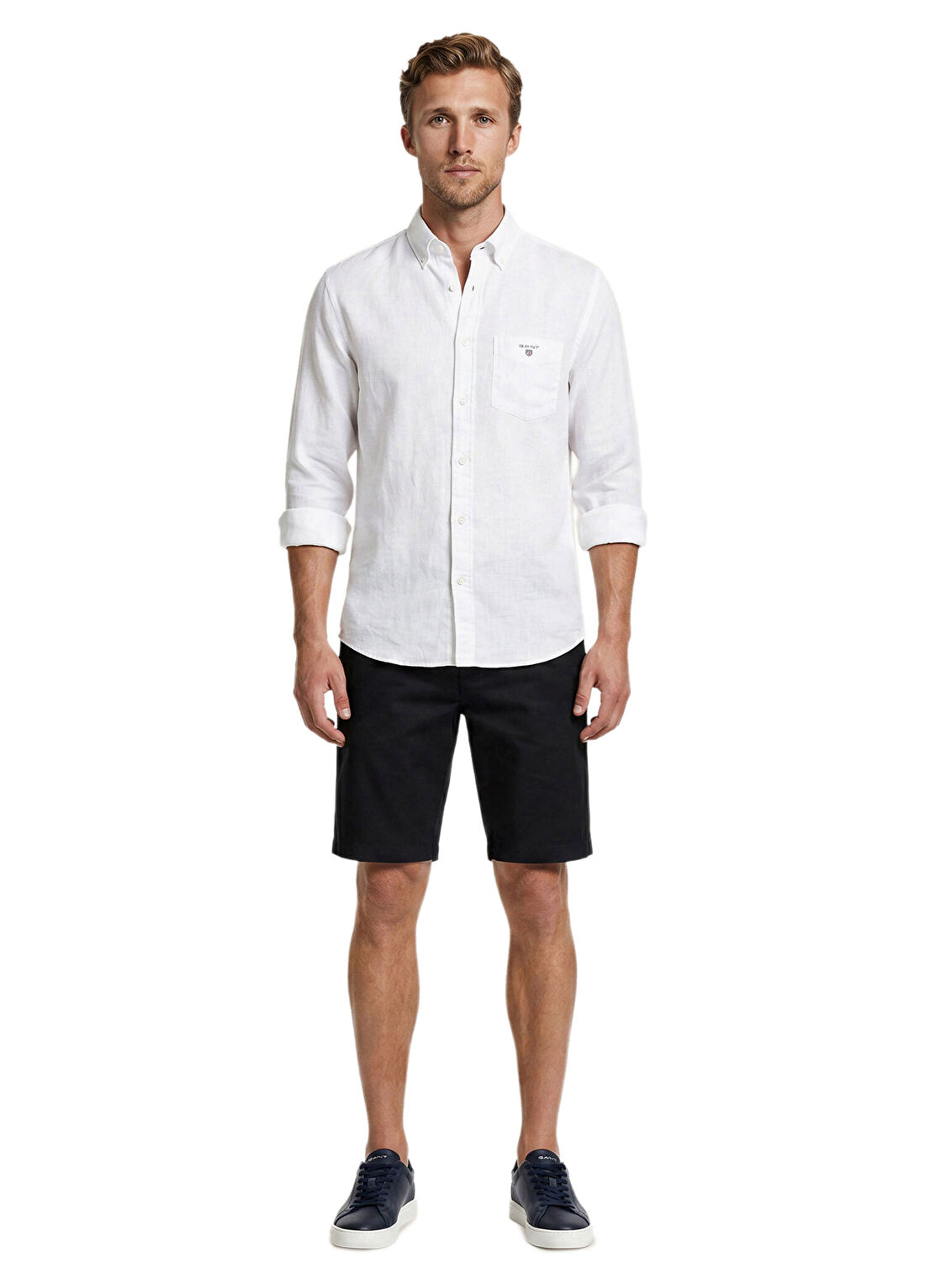 Gant Siyah Slim Fit Erkek Şort