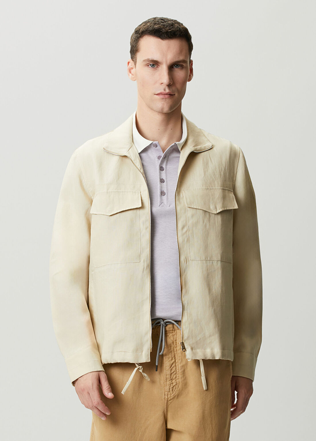 Paul Smith Bej Keten Dış Gömlek
