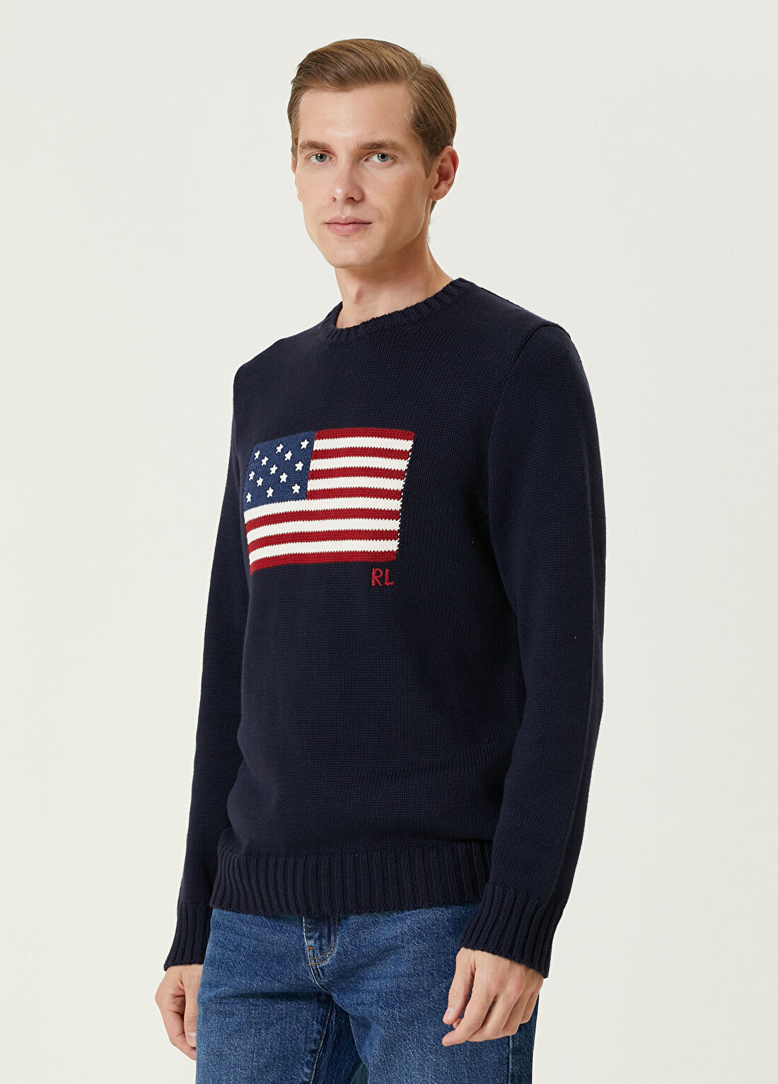 Polo Ralph Lauren Lacivert Logolu Kazak görsel 4