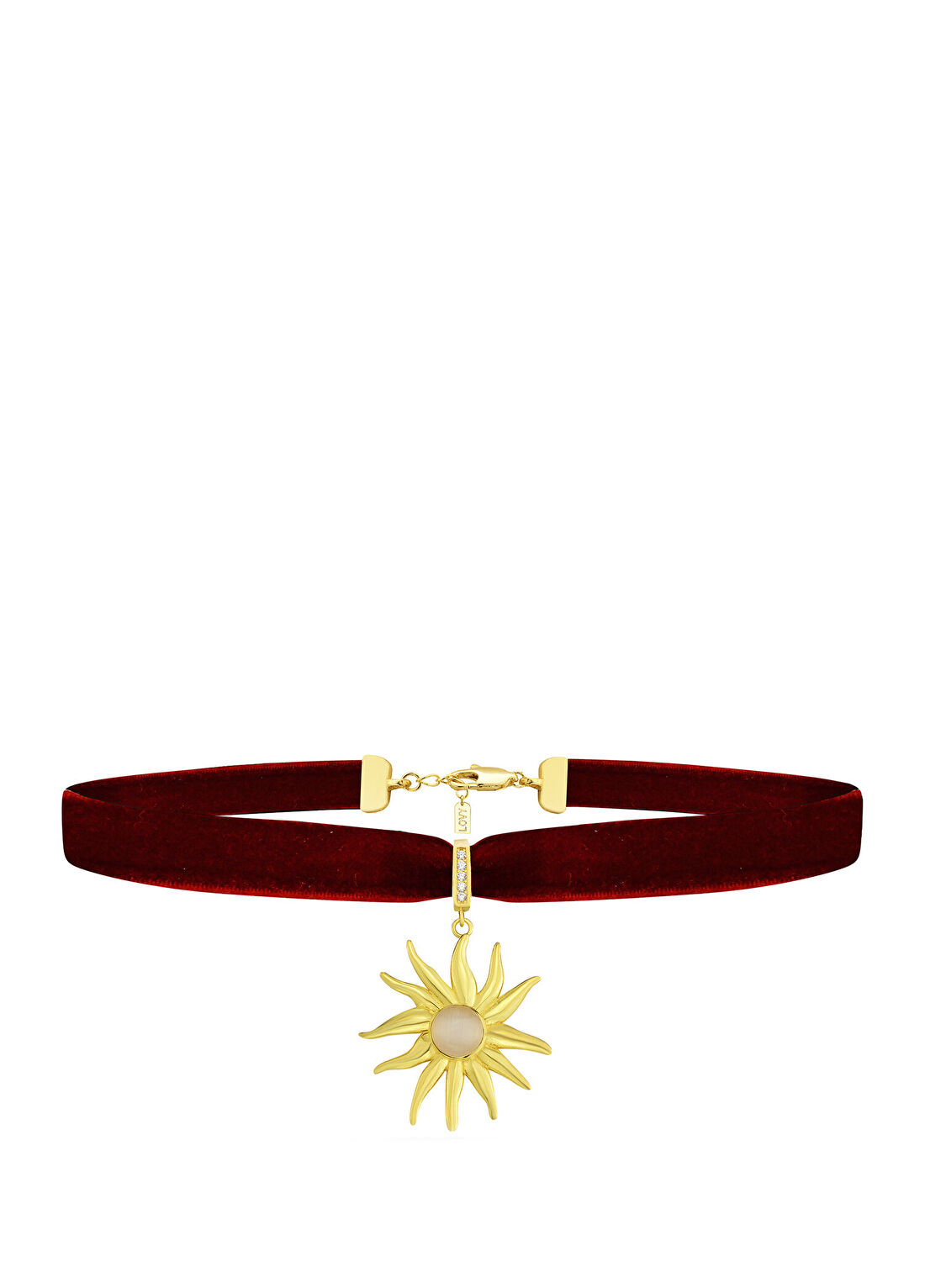 Lovy Atelier Şana 925 Ayar Gümüş 22 Ayar Altın Kaplama Kadın Choker