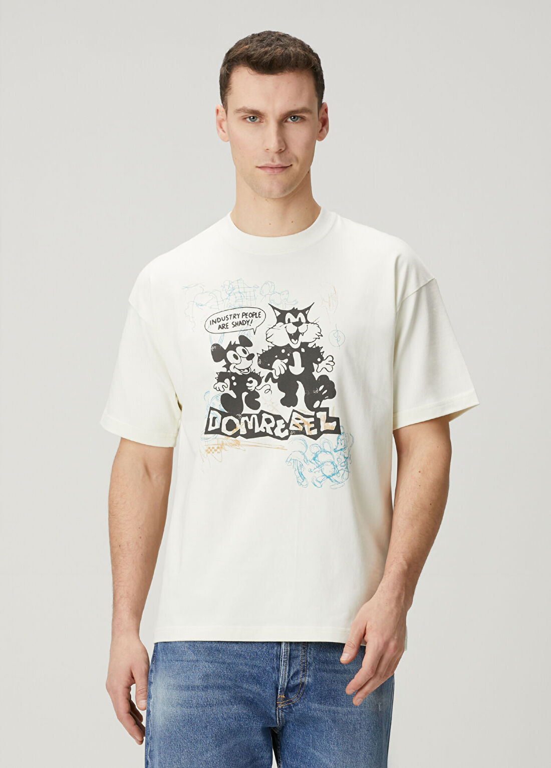 Domrebel Shady Kırık Beyaz T-shirt