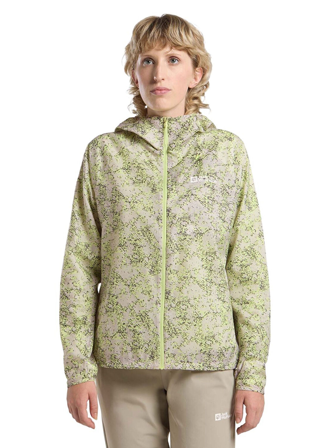 Jack Wolfskin Prelight Wind Kapüşonlu Kadın Outdoor Spor Mont