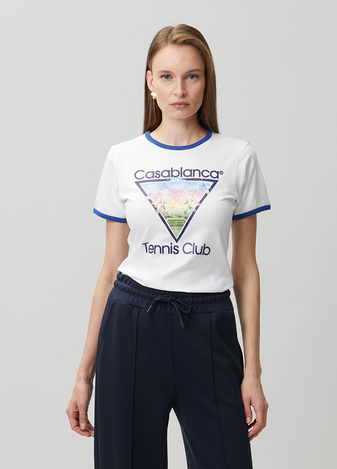 Casablanca Tennis Club Beyaz T-shirt