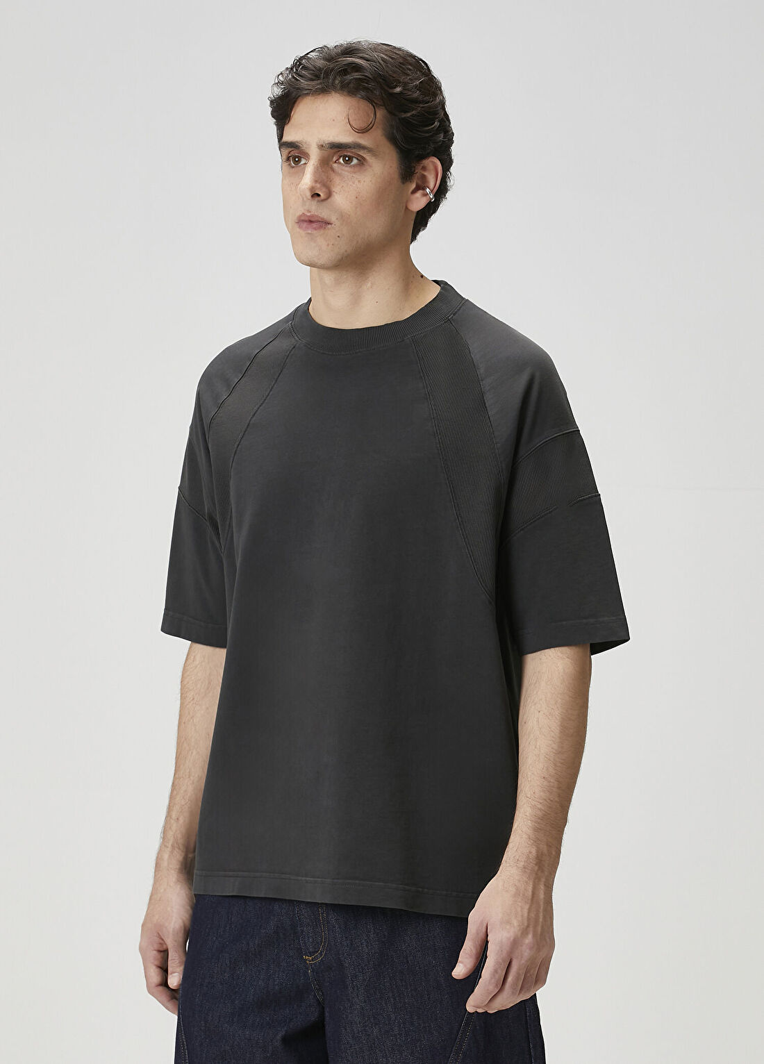 Academia Antrasit Parçalı T-shirt görsel 4